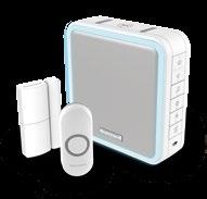 Micro USB:n kautta Sähkönumero 7004526 Ovikello (harmaa): Mitat: 126 x 126 x 41,8 mm 4 x LR14 (C) 1,5 V (ei sisälly toimitukseen) 200m* 100m 90dB x8 5004100965622 DC915NDE Langaton kannettava