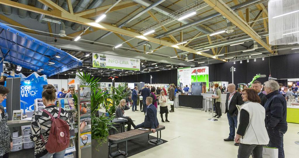 3. NÄYTTELYTOIMINTA Marketanpuisto Liitto järjesti Jyväskylän Viherpäivät ja Vihertekniikka näyttelyn helmikuussa.