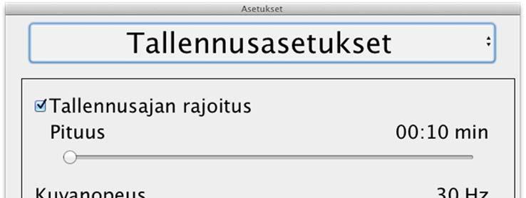 on käytössä, sovellus muistaa etäisyys- ja lukutilan