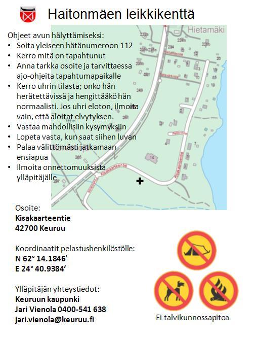 KEURUUN KAUPUNKI TURVALLISUUSASIAKIRJA