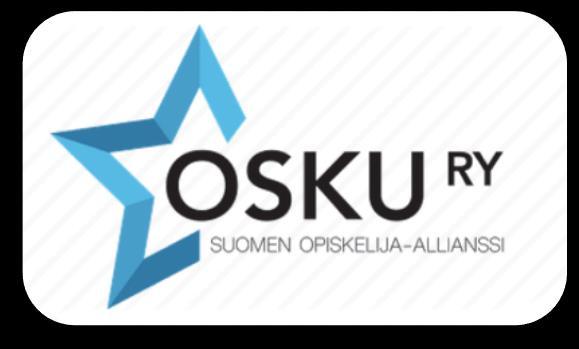 Osku ry (osku.info) Suomen Opiskelija-Allianssi OSKU ry:n jäsenkortti on AMIS-opiskelijakortti, jonka kelpoisuus uusitaan vuosittain lukuvuositarroilla. Opiskelijakortin hinta on vuosittain 16 euroa.