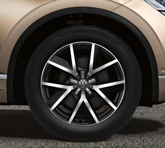 tuuman kevytmetallivanteet Suzuka, Volkswagen R¹), ²) 1) Volkswagen R GmbH. Tarkista saatavuus Volkswagen-jälleenmyyjältä.
