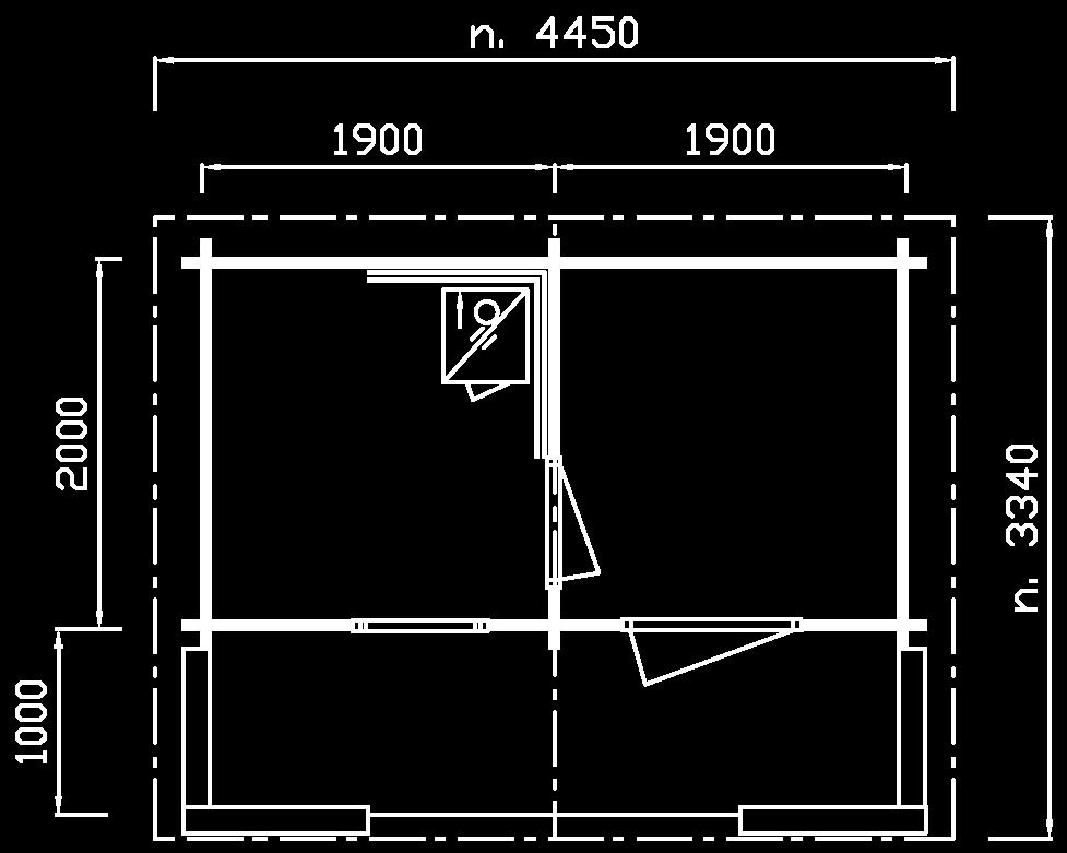 1000mm kuisti / veranda