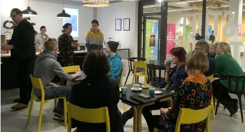 Liiketalouden kahvila-oppimisympäristö Valma- hankkeessa kehitettiin yhteistyötä työelämän, oppisopimustoimiston, ruotsinkielisten oppilaitosten ja erityisammattioppilaitosten kanssa Valman