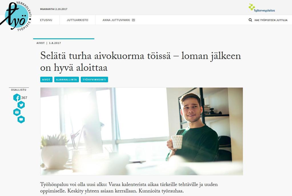 13.3.2018 Aivotyö toimivaksi www.ttl.