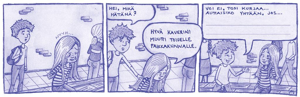 Ystävät-sarjakuva Ullan