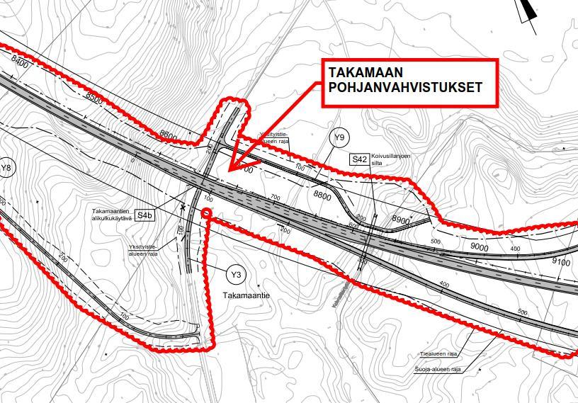 TAKAMAAN ALUEEN TYÖT