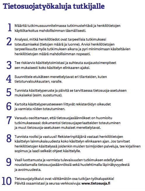 Raisa Leivonen Ylitarkastaja, tietosuojavaltuutetun toimisto Osoitteesta: