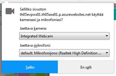 Laitteiston salliminen Google Chromella: Laitteiston salliminen Mozilla Firefoxilla: