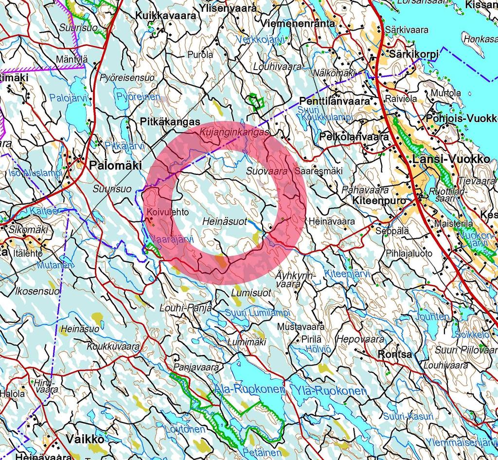 Juuka Tynnyrivaara, tuulipuiston osayleiskaava-alueen arkeologinen inventointi 2014 1 2 Johdanto suoritti arkeologisen inventoinnin Juukan Tynnyrivaaran tuulipuiston osayleiskaava-alueella.