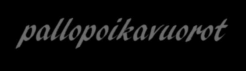 klo 16 PuWo - Isku Su 11.11. klo 16 PuWo LP Vampula1 Suomen Cup Su 2.