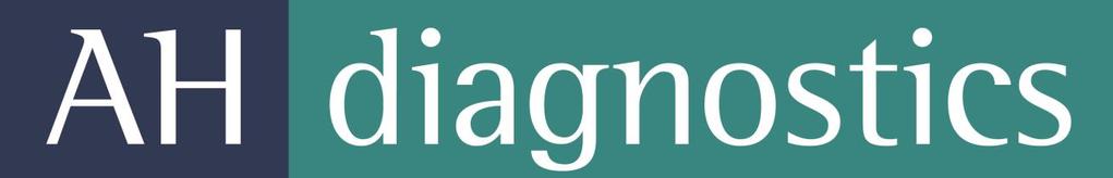 LABORATORIOALAN HANKINTAOPAS 2018 96 / 149 AH diagnostics Oy Osoite Viikinkaari 4, 00790 HELSINKI Puhelin 010 325 3000 Faksi 010 325 3010 Sähköposti ahdiagnostics@ahdiagnostics.