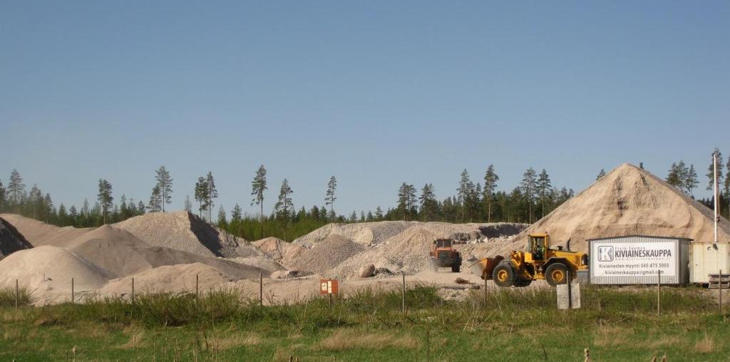 Seudun tarpeet Käsiteltävää ja kierrätettävää: Puhtaita ylijäämämaa-aineksia Rakennus- ja purkujääteitä, kuten betonia, tiiliä, asfalttia, lasia ja keramiikkaa Tuhkia (ml.