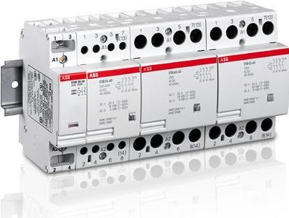 liitäntäreleet ESB ja EN apukontaktorit 2-4 kosketinta ESB max.
