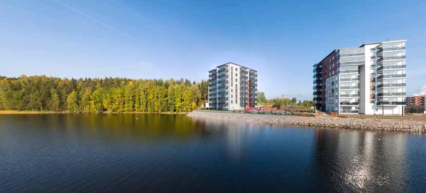 aimaan sineä ja vehreää luontoa aimaan rannalla asut tyylikkäästi ja koet rantaluonnon kauneuden joka ikinen päivä.