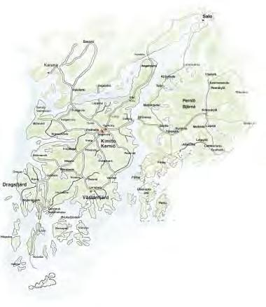 11 2 3 4 12 7 6 5 8 9 1 1. Kimito kyrka Kemiön kirkko 2. Karuna kyrka Karunan kirkko 3.
