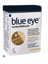 53,50) Blue Eye 100 000 U 90 kaps. 45,90 (ovh. 57,95) 918 e/kg Edistää silmien toimintaa ja näkökykyä suojaamaan ja säilyttämään näöntarkkuutta.