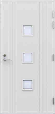PIHLA VARMA -ULKO-OVI Varma-ulko-oven vankka ovilehti on jäykistetty molemmin puolin alumiinilevyllä sekä HDF-pintalevyllä. Umpiosan eristeenä polystyreeni (EPS) 69 mm.