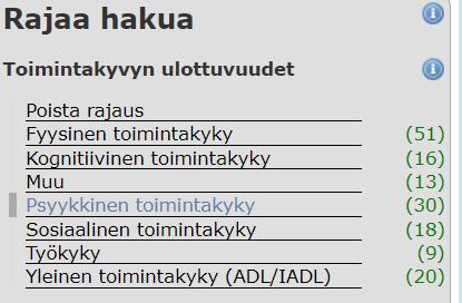 TOIMIA-TIETOKANNASSA 1. Audit 13. LENE 2. Beck Depressiokysely 21- osioinen (2 versiota: kliin./väestötutk.) 3. Bergen Burnout Indicator 4. CES-D 5. Child Health Questionnaire 6. CORE-OM 7.