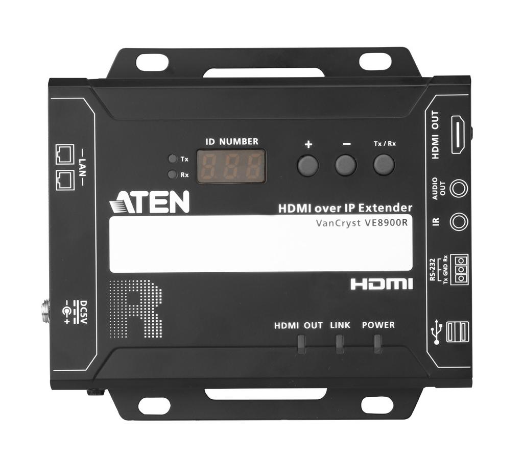 Aten VE8900 / VE8950 HDMI IP-extenderit HDMI-IP-extender siirtää häviöttömästi 1080p / 4K AV-signaalin IP-verkossa. Digital signage - point to point - kytkin - videoseinä tai matriisikäytössä.