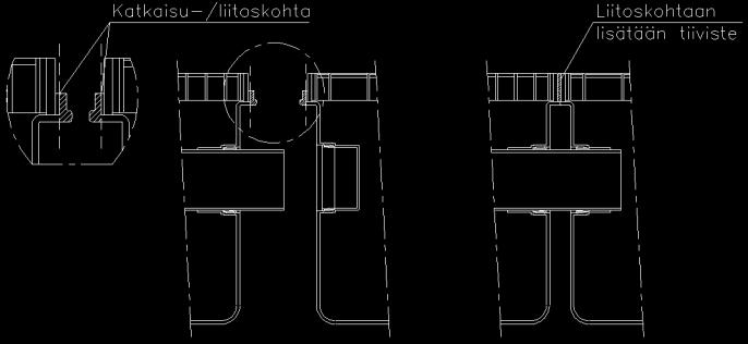 1 HEK Module liittäminen hiekanerotuskanaalijärjestelmäksi HEK Module 1000 ja 2000 hiekanerotuskanaaleista voi rakentaa halutun pituisen