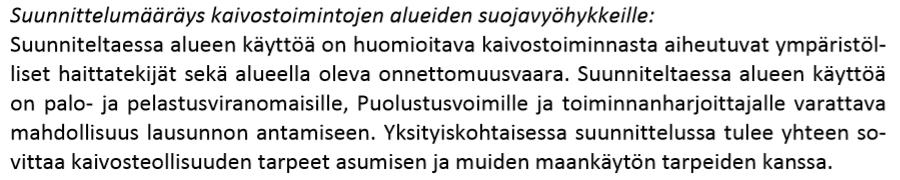 Kaivoksen sv-12 -suojavyöhykkeen