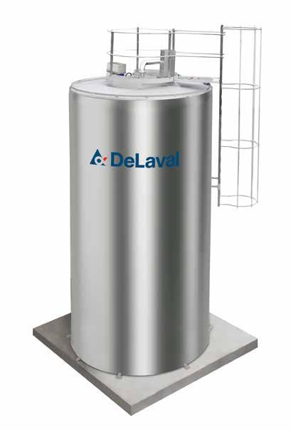 Suurille tiloille DeLaval DX3S varmaa kapasiteettiä ja tilavuutta 40 000 litraan saakka.