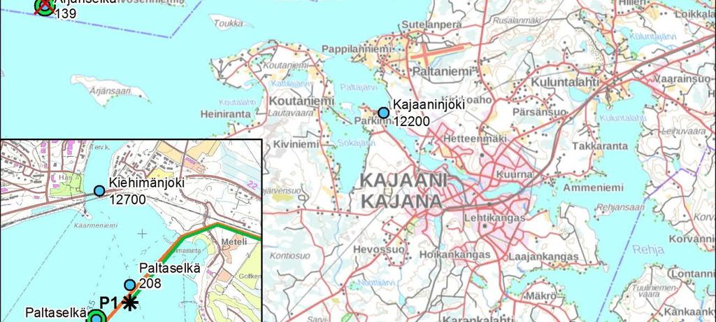 Kuvassa 7-6 on esitetty hankealueen