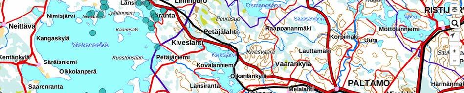Kuva 8-4. Oulujärven kalastusalueen v. 2017 toteuttaman kyselyn mukaiset kuhan kutualueet Oulujärvellä. 8.3 Arviointimenetelmät ja epävarmuustekijät Vedenlaadun muutokset vaikuttavat kalastoon sekä suoraan että välillisesti.
