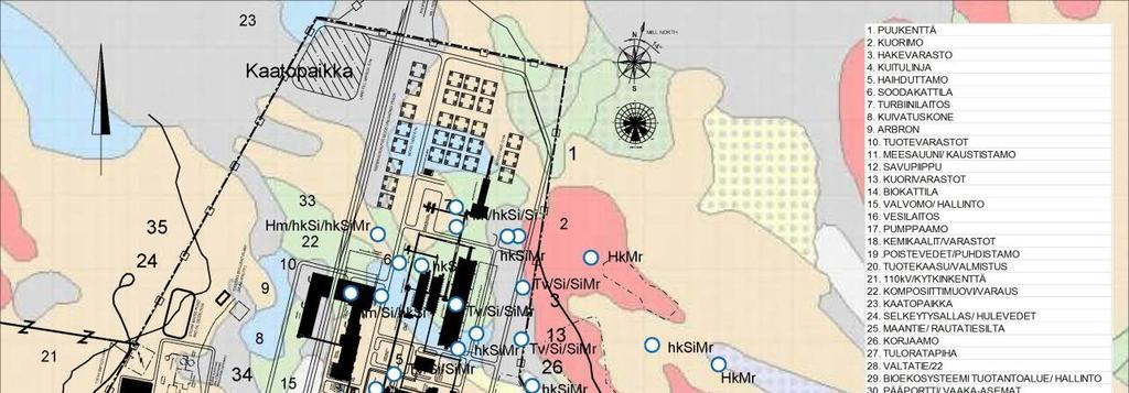 Kuvassa on 18-1 esitetty maaperän yleispiirteet hankealueella ja sen ympäristössä (Geologian tutkimuskeskus 2017/maankamara).