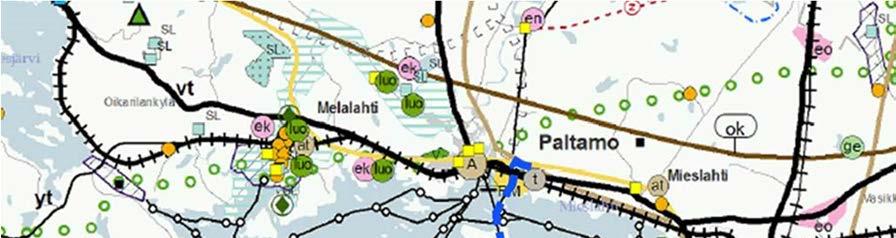 Olemassa oleva 110 kv linja on osoitettu lainvoimaisessa Kainuun maakuntakaavassa.