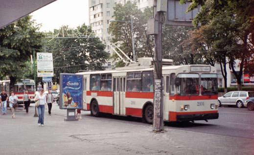 Chişinăun ZIU9- ja LAZ-trolleybussit ovat hyvässä kunnossa, kuten