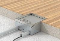 14 UFS Lattiarasiat metallista ja muovista 185 Lattiarasiapakkaukset UDHOME4 ja UDHOME9 Lattiarasioita on kahta eri kokoa: UDHOME4 2x3 modulia ja UDHOME9 3x4 modulia.