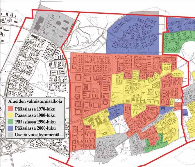 Vaikka Rantakylä on leimallisesti 1970-luvun lähiö, on kaupunginosassa rakennuskantaa ainakin 1920-luvulta 2010-luvulle.