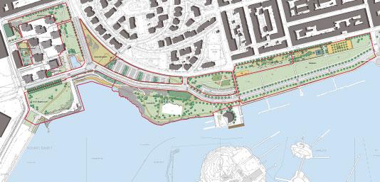 2 Kahdeksan puistoa ja kaksi pysäköintialuetta, lähes 1,5 kilometriä ranta-aluetta, pinta-alaa noin 10 hehtaaria ja budjetti noin 10 miljoonaa euroa, projektipäällikkö Anne Tanhuanpää Helsingin