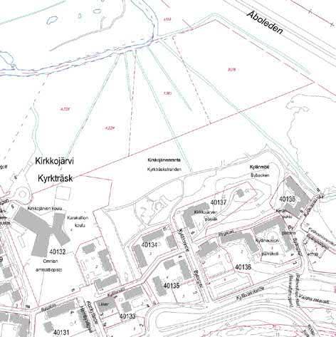 3.3 KIRKKOJÄRVEN SKEITTIPAIKKA Osoite: Kylätorintie 7 N 60.210666, E 24.670320 Asemakaavatilanne ja maanomistus Skeittipaikka sijaitsee puistossa (VP). Maa-alue on kaupungin omistuksessa.