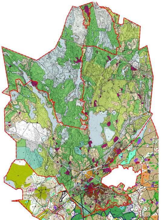 Suurimmat muutosalueet voimassa oleviin kaavoihin Uudet ja nykyiset palvelu- ja lähikeskukset Espoon keskus Hista Mynttilä