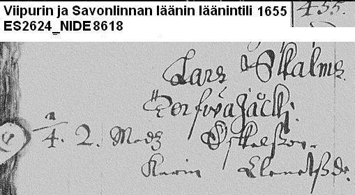 varmaan Itä-Suomen käskynhaltijana ja Viipurin linnanpäällikkönä toiminut Antti Juhananpoika Skalmin äidinisä Antti Sabelfana. Toinen lisäperuste liittyy etunimiin.