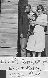 Tahvon ja Katen toinen poika, Elias (1892 1971) meni naimisiin Edna Wiirren (1906