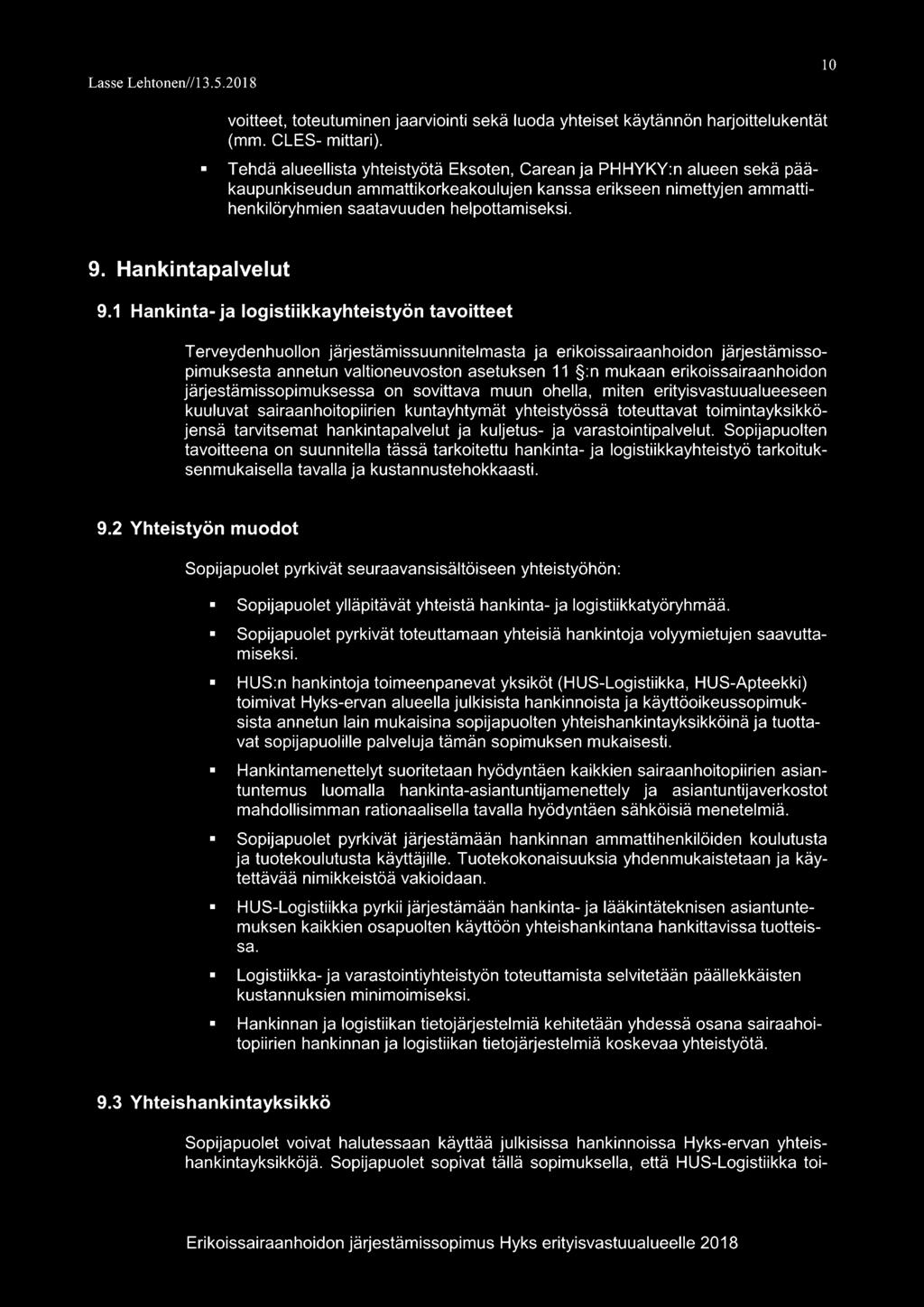 Hankintapalvelut 9.
