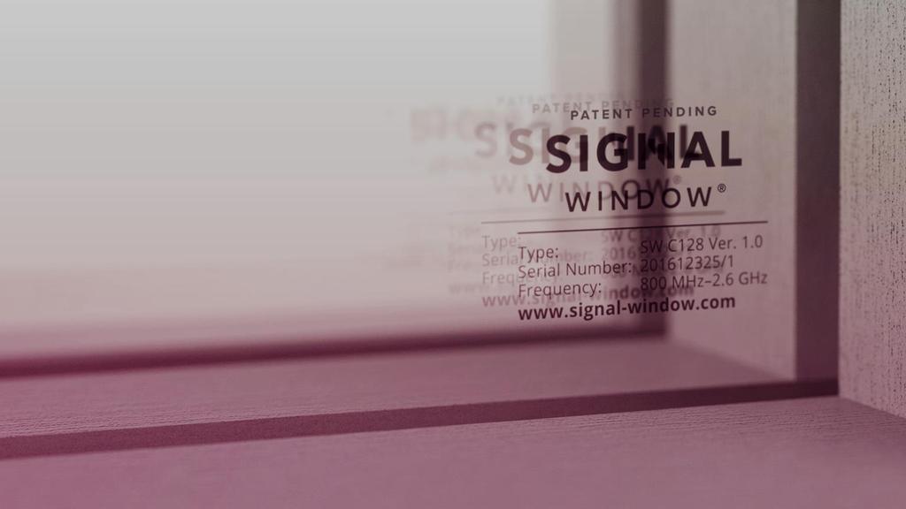 Lammin Signal Window Erinomainen ikkuna kaikin puolin Lammin Signal Window läpäisee matkapuhelintaajuudet (2G, 3G, 4G/LTE) olosuhteista riippuen jopa kymmenen kertaa tehokkaammin kuin tavanomaiset