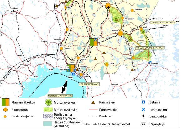 5 Maakuntasuunnitelman mukaan - Lapin elinkeinopolitiikan strategiana on omiin luonnonvaroihin ja osaamiseen perustuen panostaa voimallisesti korkean jalostusasteen luonnonvara- ja
