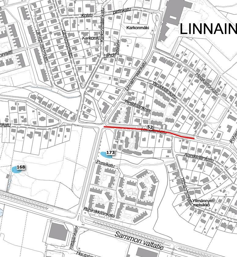 Lamminrahkan alue 0,30 Kävely ja pyöräily,