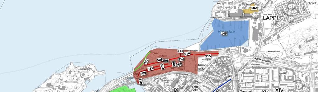 Saneeraukset, milj. Keskustan alue, Tuomiokirkonk. 0,250 Keskustakehä 0,260 Raitiotien rinnakkaishankkeet, milj.