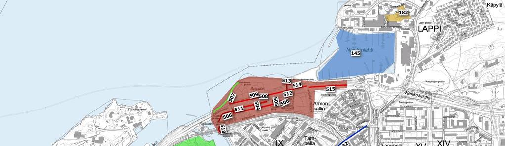 Saneeraukset, milj. Keskustan alue, Tuomiokirkonk. 0,250 Keskustakehä 0,260 Raitiotien rinnakkaishankkeet, milj.