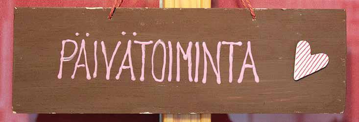 19 Päivätoiminta Päivä- ja viriketoiminta on kuntouttavaa ja sosiaalista ryhmätoimintaa ikäihmisille.