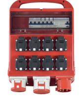 x 16 A, 4 x 16 A / 230 V Vikavirtasuoja: 40A 30 ma ABS-muovikotelo