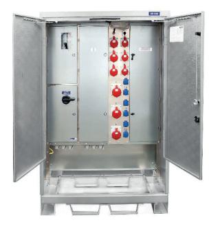 Vohek 250C 5000407 Pistorasiat: 3 x 63 A 3 x 32 A 3 x 16 A / 400 V 6 x