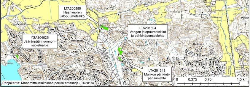 suurempia arseeni-, kromi-, vanadiinija molybdeenipitoisuuksia kuin seurannan aikana muissa ojahavaintopaikoissa todetut.