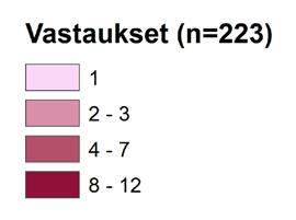 Rauman ja Säpin kävijät vaikuttavat tulevan keskimäärin kauempaa kuin muiden kohteiden kävijät.